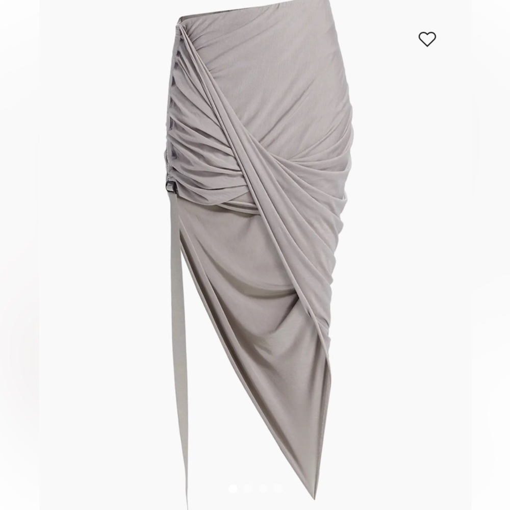 Helmut Lang Asymmetrical Gray Skirt